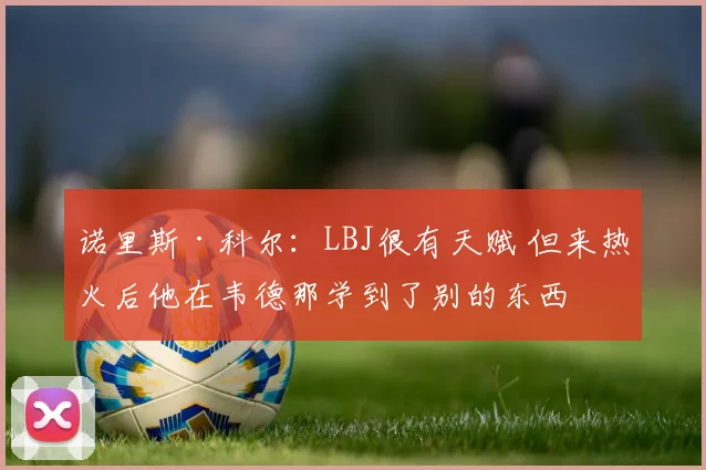 诺里斯·科尔：LBJ很有天赋 但来热火后他在韦德那学到了别的东西